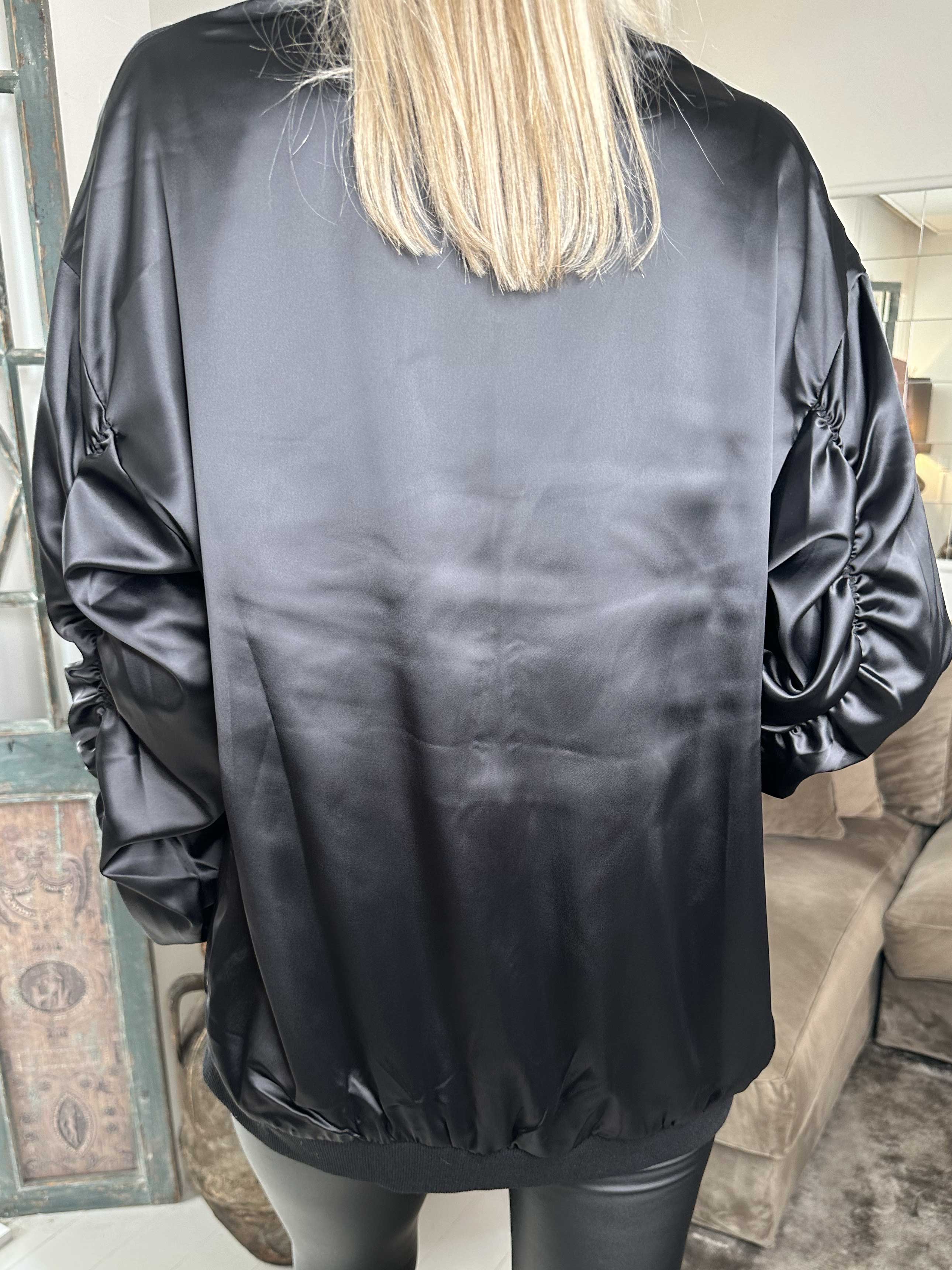 Idalia - Shiny lätt jacka med dragkedja